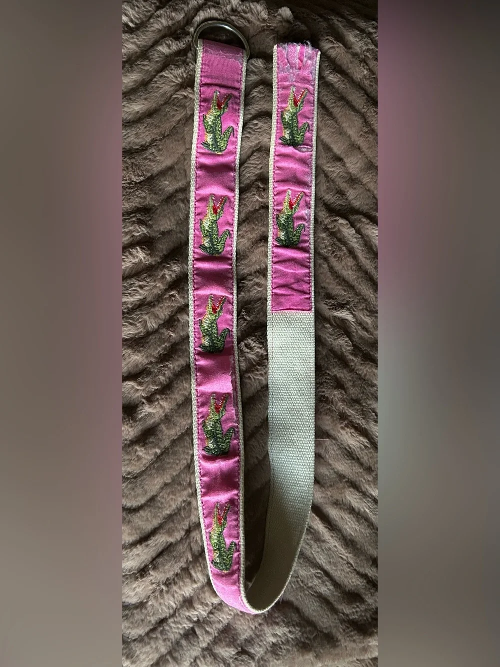 Women’s Embroidered Lacoste Belt